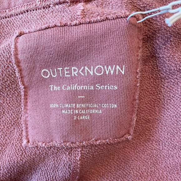 Outerknown California Series Organic Cotton Sweat Shorts VTK Pink Men's Size XL - Picture 5 of 9